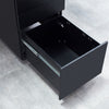 Office Mobile Filing Cabinet Metal Cupboard Drawer Unit on 5 Castors 3 Drawers