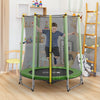 4.5FT Kid Trampoline With Safety Net Enclosure Children Outdoor Garden Fun Toys