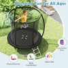 8FT Trampoline Outdoor Backyard Trampoline for Kids & Adults-Black