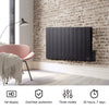 Oil Filled Panel Heater Electric Wall Mounted Programmable Timer & Thermostat