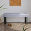 Linen Dining Bench Bedroom Bed End Stool Bedside Seat Hallway Shoe Changing Rest
