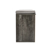 Multi-Storage Bench Shoe Rack w/10 Compartments Cushion Seat Shoe Organizer Grey