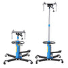 Hydraulic Transmission Jack 1100lbs 0.5 Ton 360° Swivel Wheels For Car Lift Blue