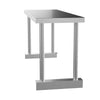 Commercial Catering Prep Work Bench Over Shelf Kitchen Top Shelf Stainless Steel