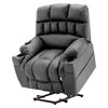 Massage Heat Armchair Single Sofa Electric Riser Lounge Recliner Chair Grey