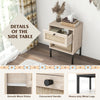 Boho Style Nightstand Set of 2 Compact Side Table Sofa Side Bedside Table
