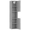Bathroom Cabinet Grey Sonoma Engineered Wood Toilet Cupboard vidaXL