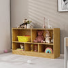 Storage Cube Wooden Bookcase 2 Tier Open Display Shelf Storage Cabinet-Beige