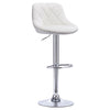 1/2x Bar Stool Swivel Gas Lift PU Leather Padded Barstool Breakfast Kitchen Pub