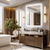 LED Ligthted Bathroom Mirror Vanity Sink Anti-Fog Dimmable Large Mirror IP65