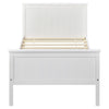 3ft Single Bed In White Solid Pine Wooden Bed Frame For Adults Kids Teenagers
