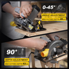 Circular Saw 1400W 185mm Laser Guide Adjustable Depth Wood Metal Tile Plastic