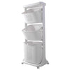 3 Tier Laundry Basket Trolley Storage Cart Mobile Washing Clothes Sorter Hamper