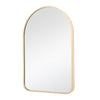 Gold Curved Arch Metal Frame Mirror Wall Vanity Hang Entryway Bathroom