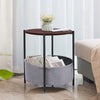 2/3 Tiers Round Bedroom Bedside Cabinet Furniture Storage Nightstand Side Table