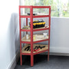 Garage Racking 5 Tier Shelving Units Boltless Heavy Duty Corner Shelf Adjustable