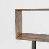 Wooden S-Shaped Bookcase Living Room Modern Display Shelves Storage Unit Divider