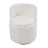Beautiful White Teddy Swivel Cuddle Chair Accent Tub Armchair Sofa Storage Seat