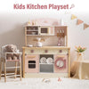 Robud Kids Kitchen Playset Wooden Cooking Toy Play Kitchen Pretend Play Toys