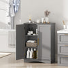GAINOOM Bathroom Gray Floor Storage Cabinet 80cm Cupboard Buffet Cabinet