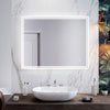 Illuminated LED Bathroom Mirror With Lights Demister Pad Touch Sensor 900×700mm