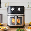 6.5L Air Fryer Power Oven Oil Free Frying Chips Knob Kitchen Cooker 1700W