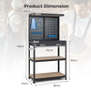 Tool Storage Workbench Metal Versatile Tool Organization Work Table w/Pegboard
