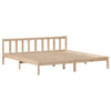 Bed Frame with Drawers 200x200 Solid Wood Pine B6R4