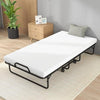 Folding Bed with 10cm Memory Foam Mattress, Portable Foldable Rollaway Guest Bed