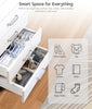 5 Drawers Mobile Filing Cabinet Printer Stand Home Office Rolling File Organizer