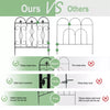 Heavy Duty Wrought Iron Metal Garden Fencing Steel Estate Railings Fence Panels