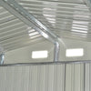 12 X10 FT Large Garden Shed Metal Tool Shed 4 Ventilation Openings with Base UK