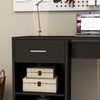 100x40cm Computer Desk Study Desk Writing Table PC Desk with 1 Drawer 2 Shelf
