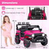 Kids Battery Powered Car Toy 12V Electric Ride on Car Truck-Pink