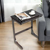 Tilting Top TV Tray Table Adjustable C-shaped Bedroom Bamboo Sofa Side Table
