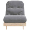 Futon Sofa Bed with 70x206x11 Solid Wood Pine E6J9