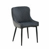 2/4/6 Pcs Dining Chairs Set Velvet Padded Seat Metal Legs Kitchen Armchair Home