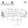 Garden Furniture Set 5 Seater Outdoor Conservatory Lounge Corner Sofa with Table