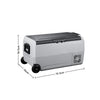 36L Portable Camping Travel Dual Zone Compressor Fridge Car Refrigerator Freezer