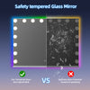 Hollywood Vanity Makeup Mirror with 18-LED Lights RGB Backlit Light Up Wall 80cm