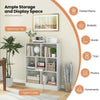 3-Tier Freestanding Storage Organizer 7-Cube Bookshelf with 2 Anti-Tipping Kits