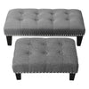 Buttoned Pouffe Foot Stool Footstool Ottoman Bench Seat Chair 3 Size Kids Chairs