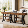 41" Small Console Table for Entryway 3-Tier Rustic Sofa Table with Storage Shelf