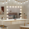 LED Hollywood Makeup Mirror Large Vanity Light Mirror with 14 Dimmable LED Bulbs