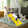 Wooden Climbing Ladder Indoor Kids Triangle Climber w/Ramp for Kindergarten Home