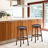 Set of 2 Bar Stools Kitchen Counter Height Pub Chair 360 °Swivel 29"/74cm Tall