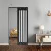 Internal Bi Folding Concertina Accordion Door PVC Sliding Divider Doors Bathroom