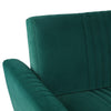 3 Seater Velvet Sectional Sofa Bed Striped Detail Click Clack Sleeper Sofa Bed