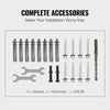 Wrought Iron Handrail Adjustable Metal Stairs Handrail Fits 3 to 5 Steps