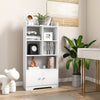 Wooden Bookcase 4-Tier Shelving Freestanding Storage Cabinet Display Organizer